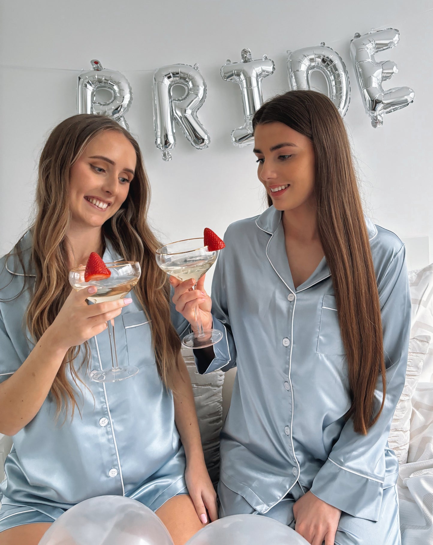 Personalised Dusty Blue Pyjamas - Short