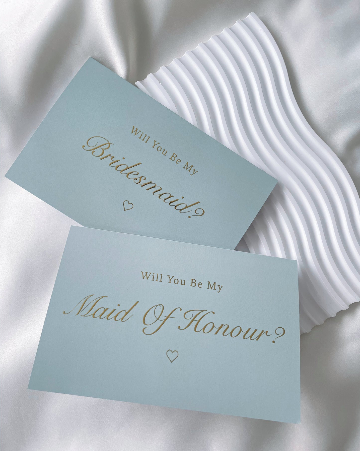 Will You Be My Bridesmaid Sage Green Gold Foil Card