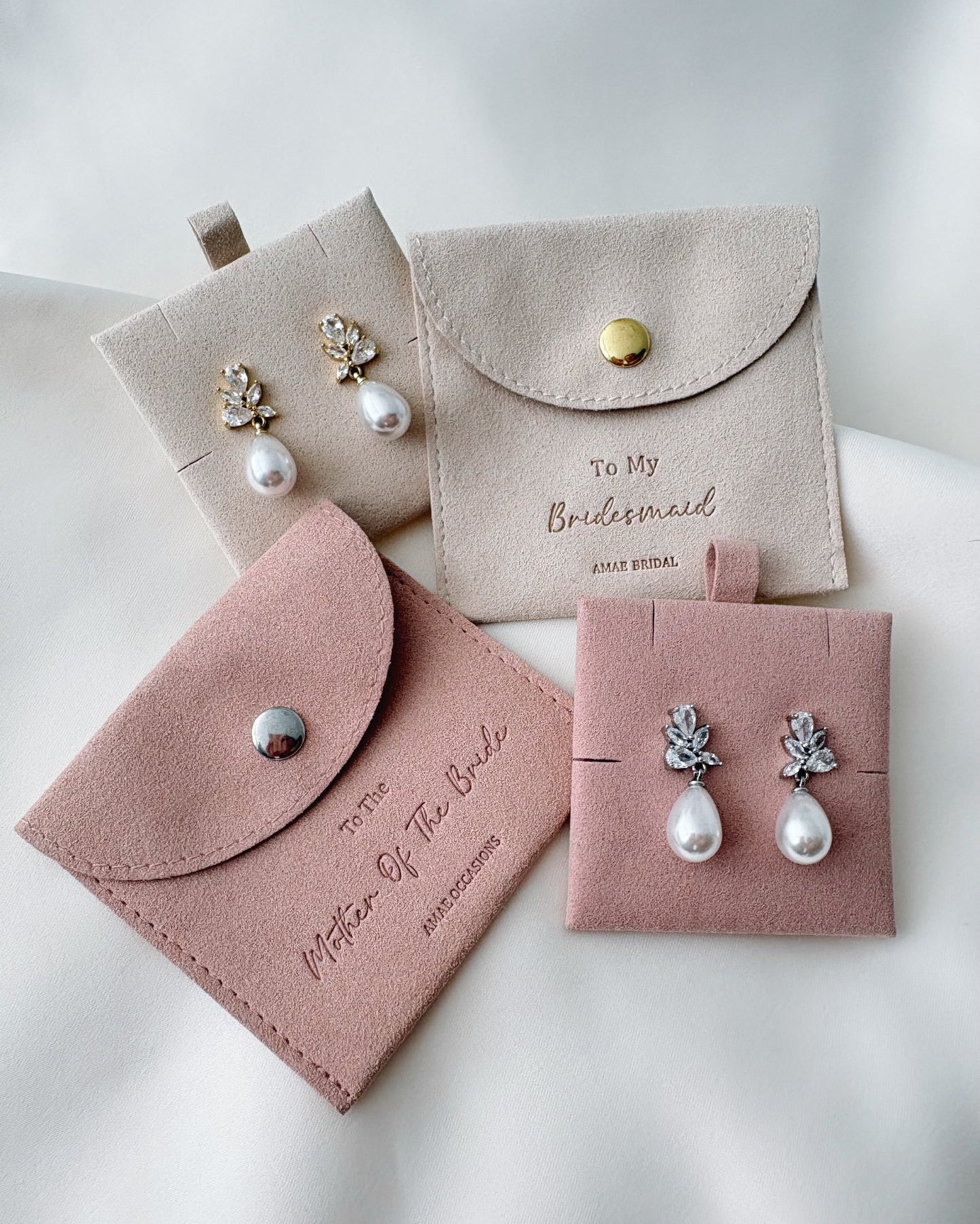 Cubic zirconia Pearl Drop Earrings
