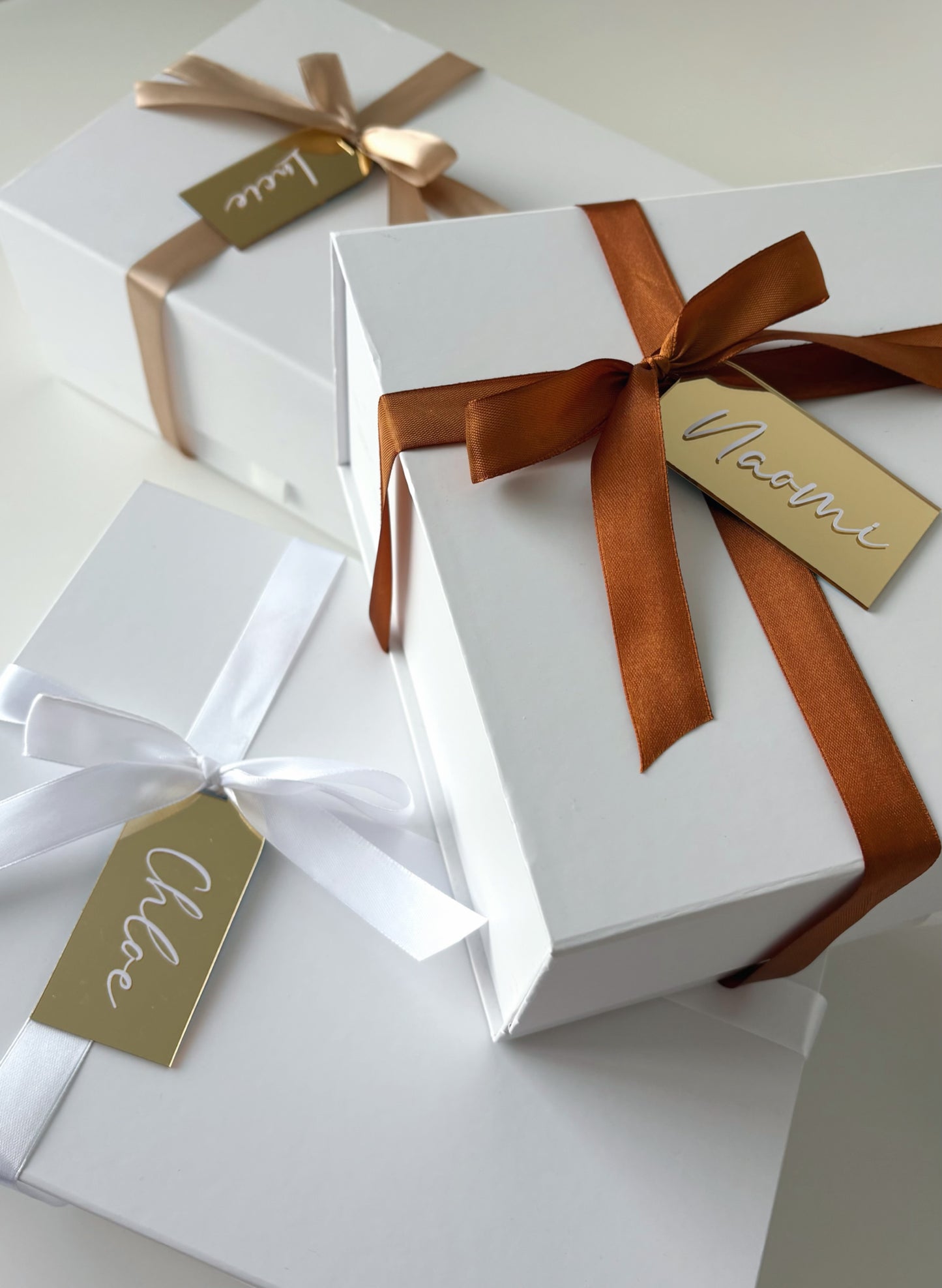 Personalised Proposal Box With Gold Tag