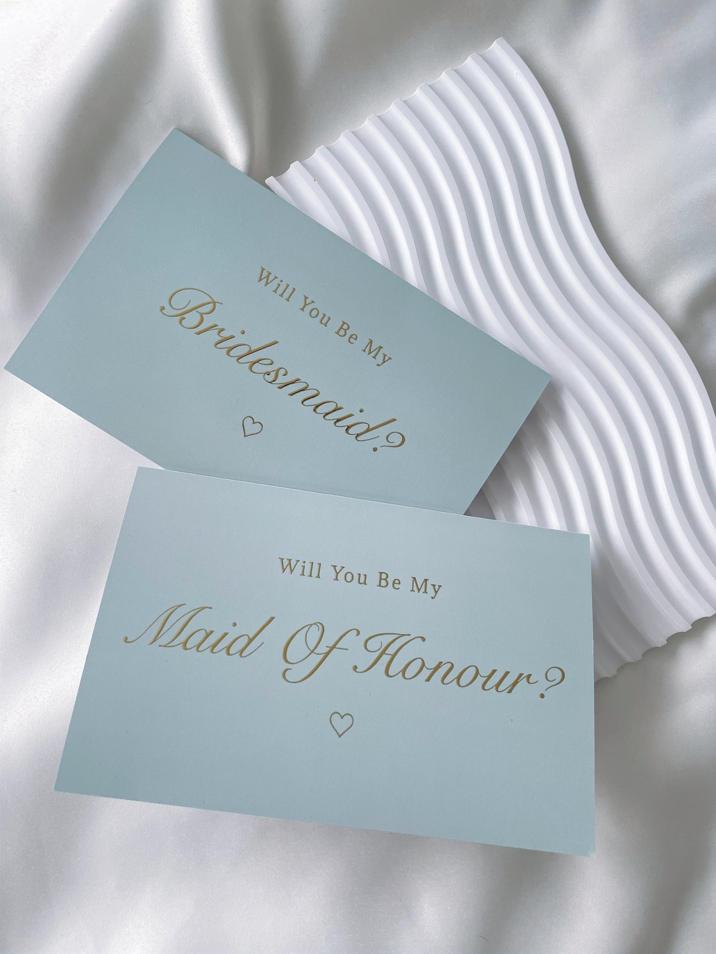 Will You Be My Bridesmaid Sage Green Gold Foil Card
