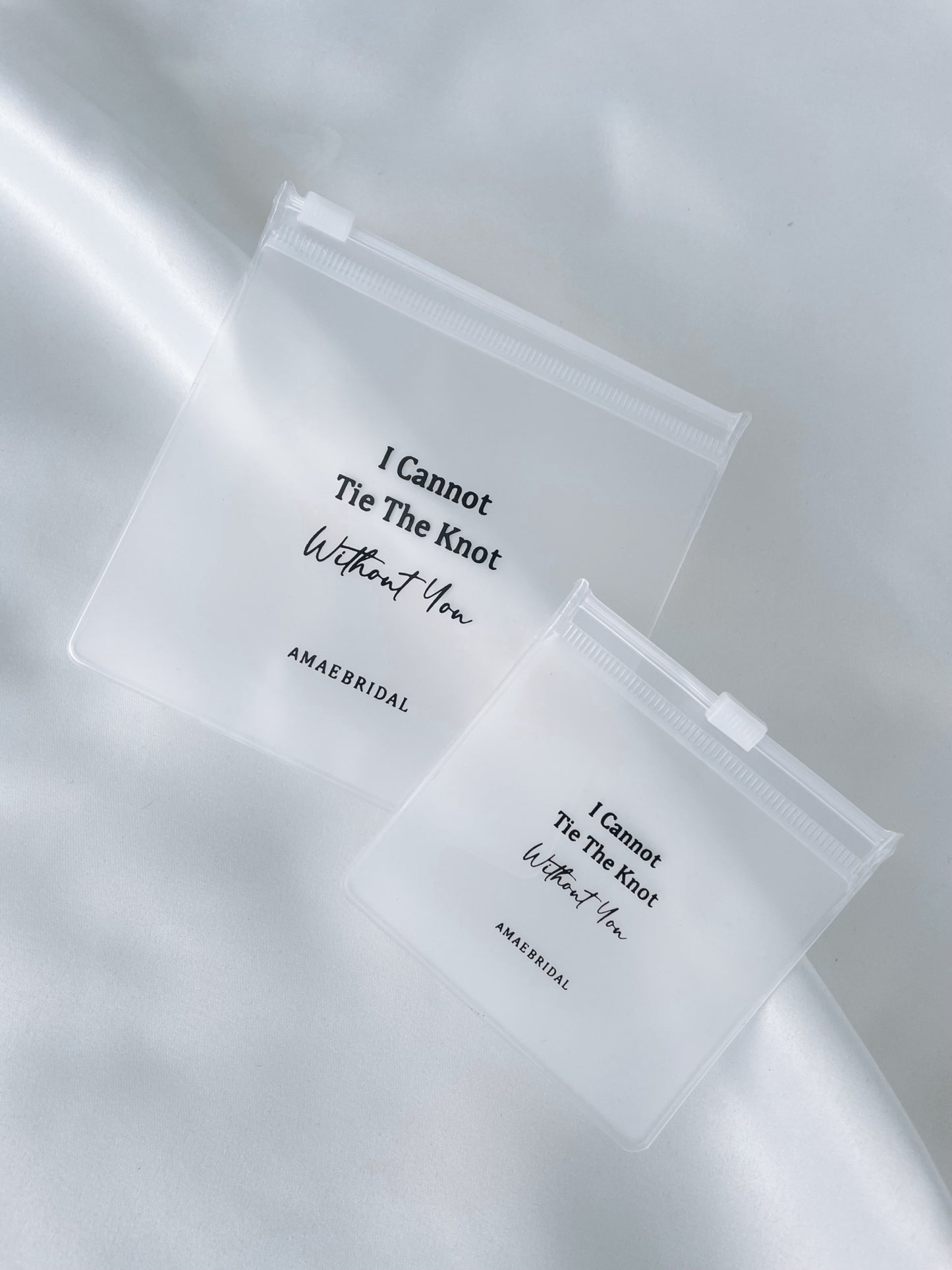 Frosted I Cannot Tie The Knot Without You Bags