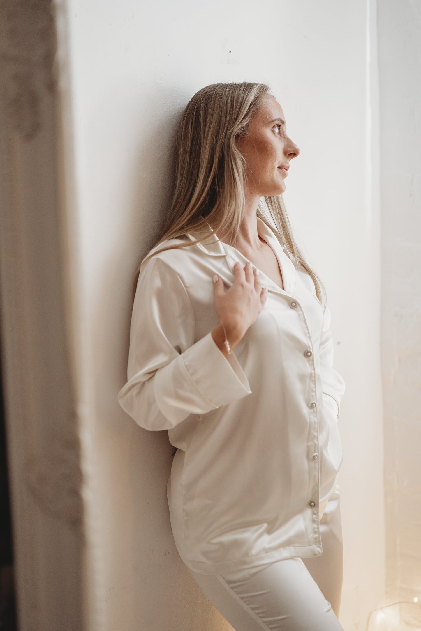 White Luxury Bridal Pyjamas