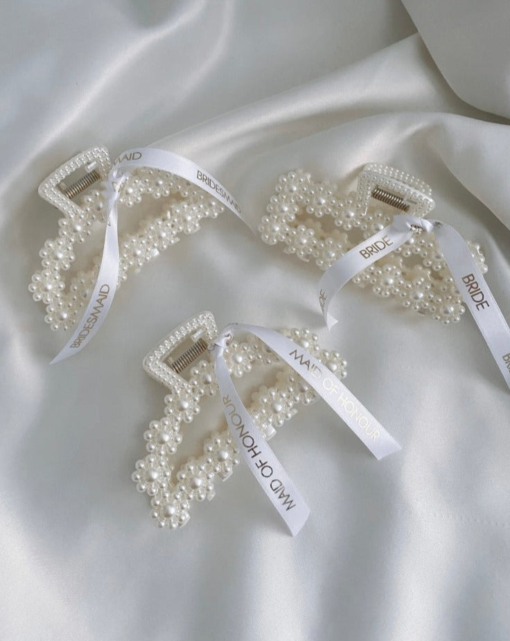 Personalised Pearl Claw Clip
