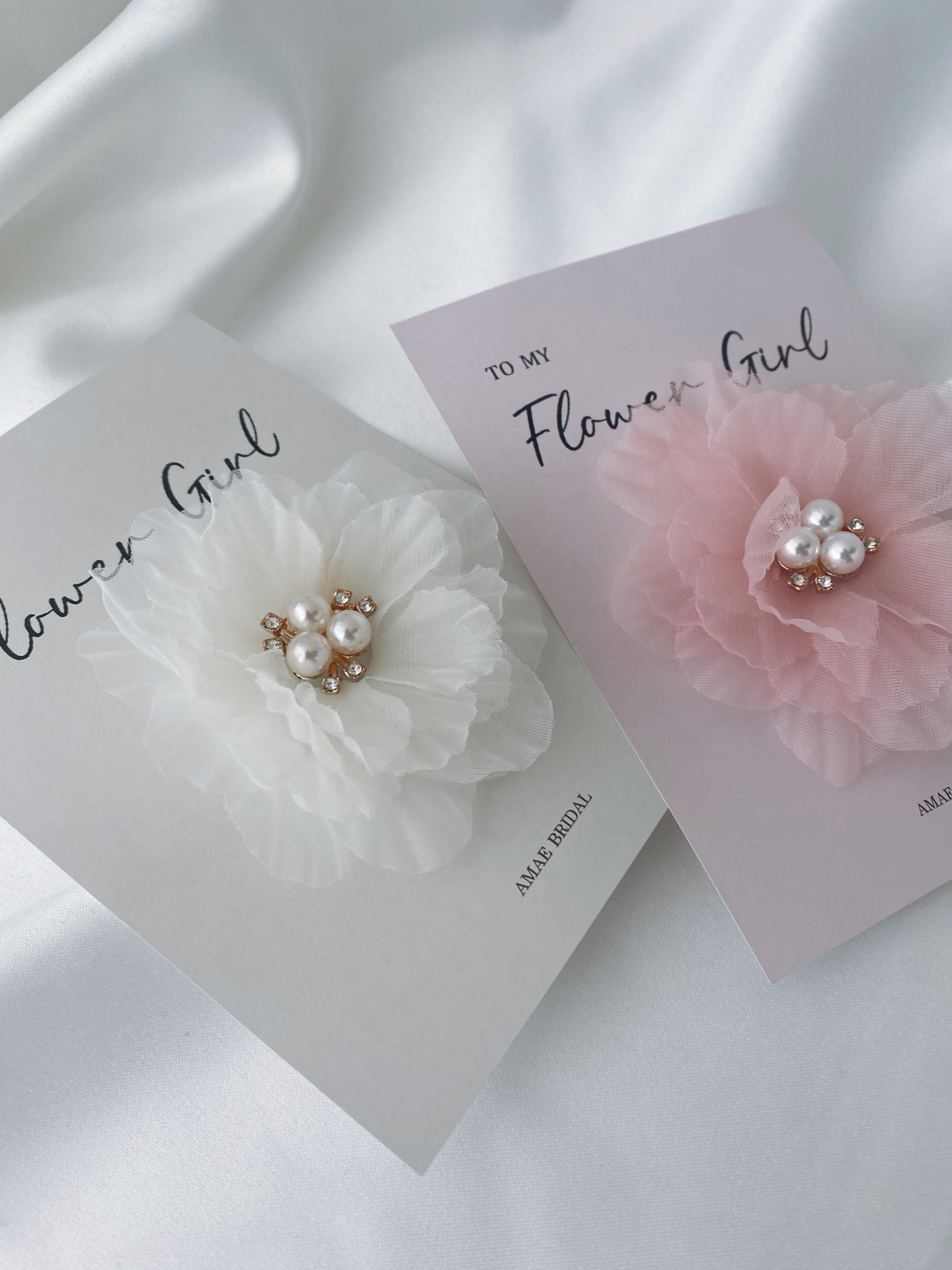 Flower Girl Hair Clips
