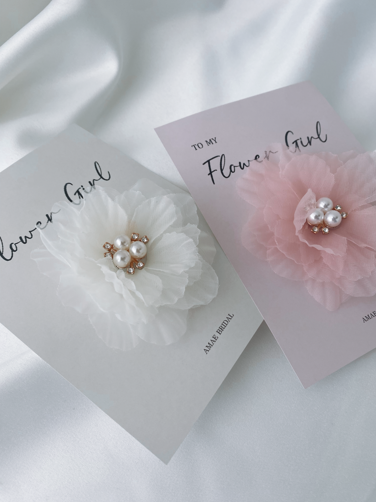 Flower Girl Hair Clips