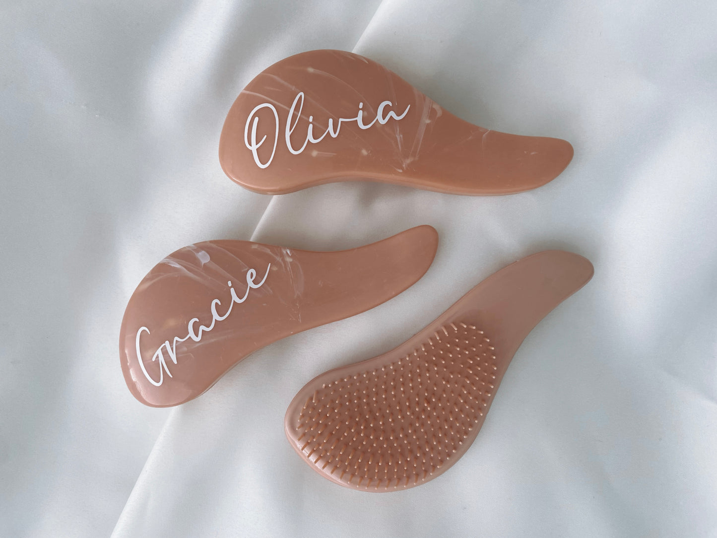 Personalised Pink Mini Hairbrush