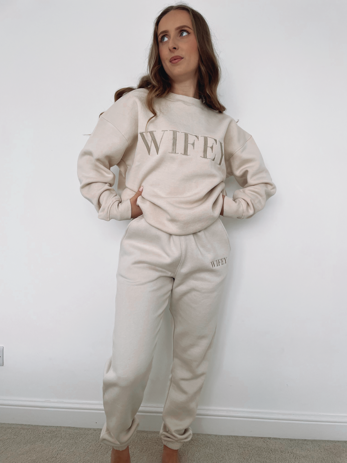 Wifey Oversized Jogger Tracksuit Set