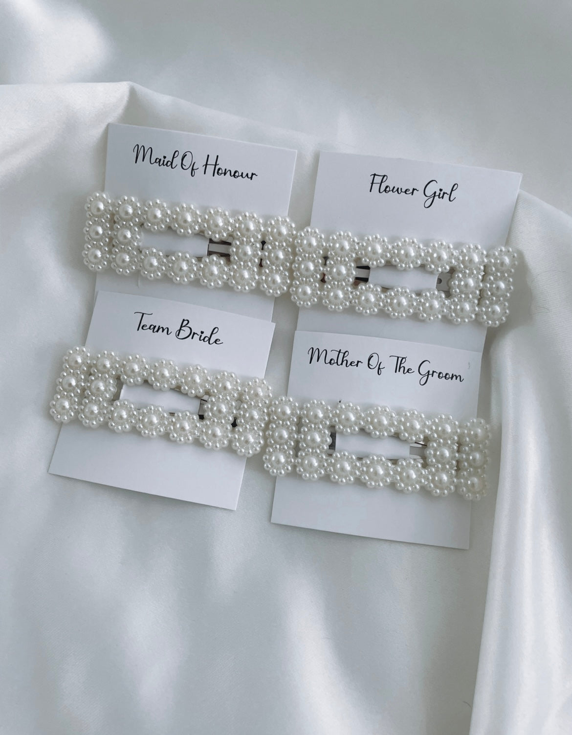 Personalised Pearl Hair Clips