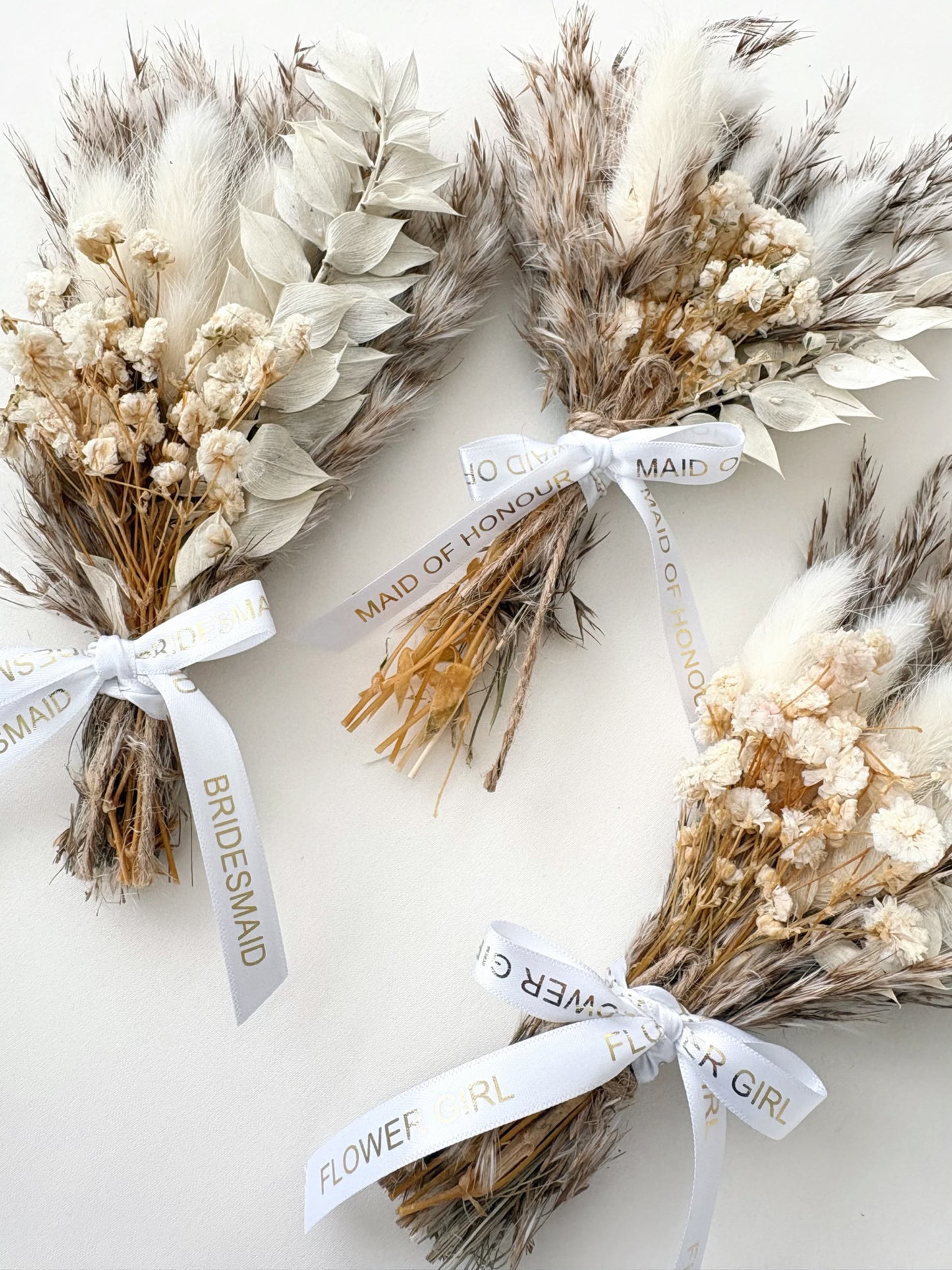 Mini Dried Flower Bridesmaid Bouquet