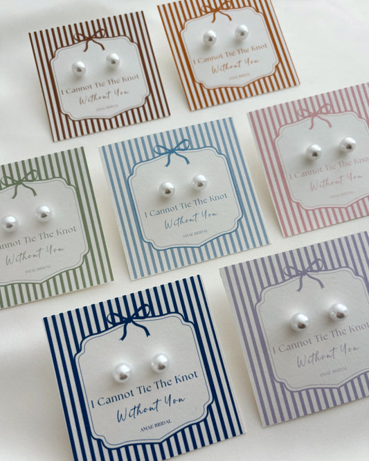 I Cannot Tie The Knot Without You Earrings
