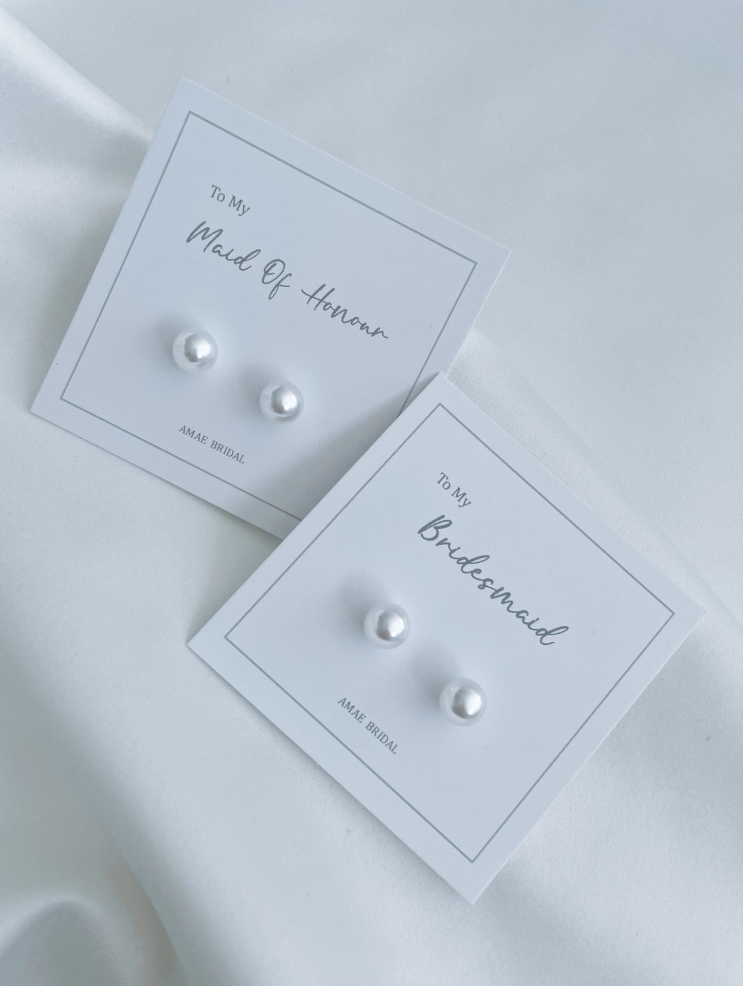 Bridesmaid Pearl Earrings