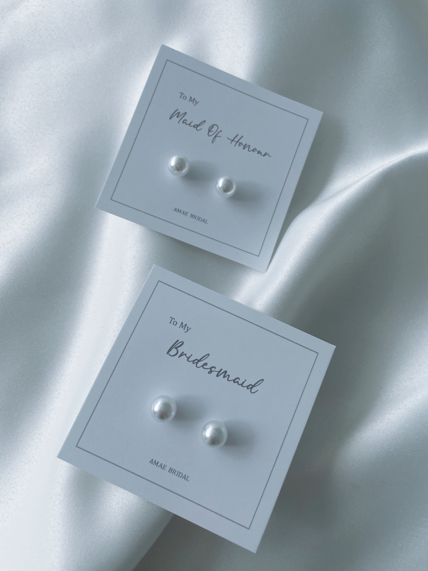 Bridesmaid Pearl Earrings