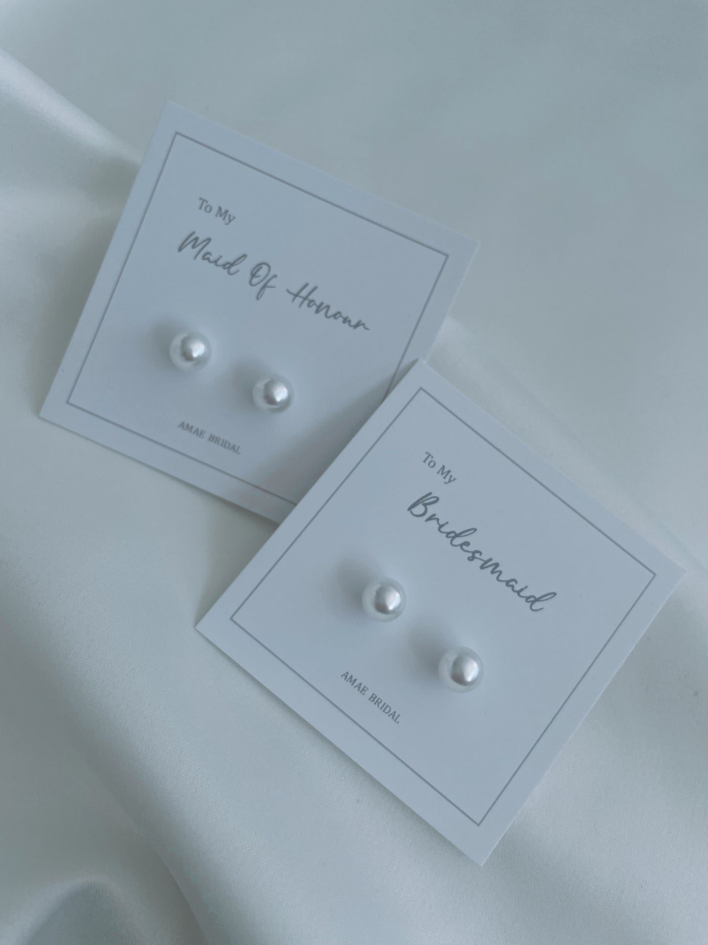 Bridesmaid Pearl Earrings