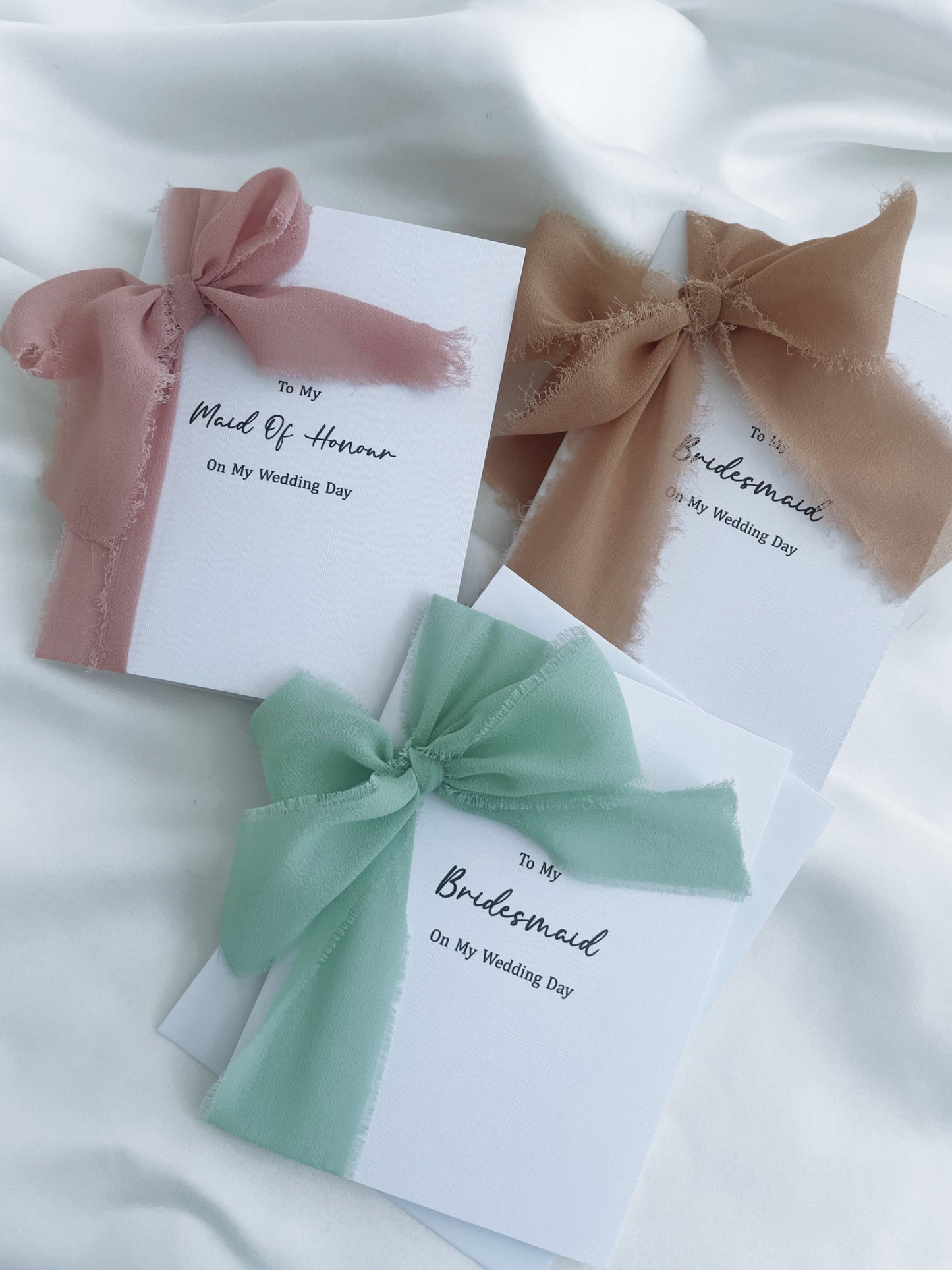 Wedding Day Note Cards For The Bridal Party