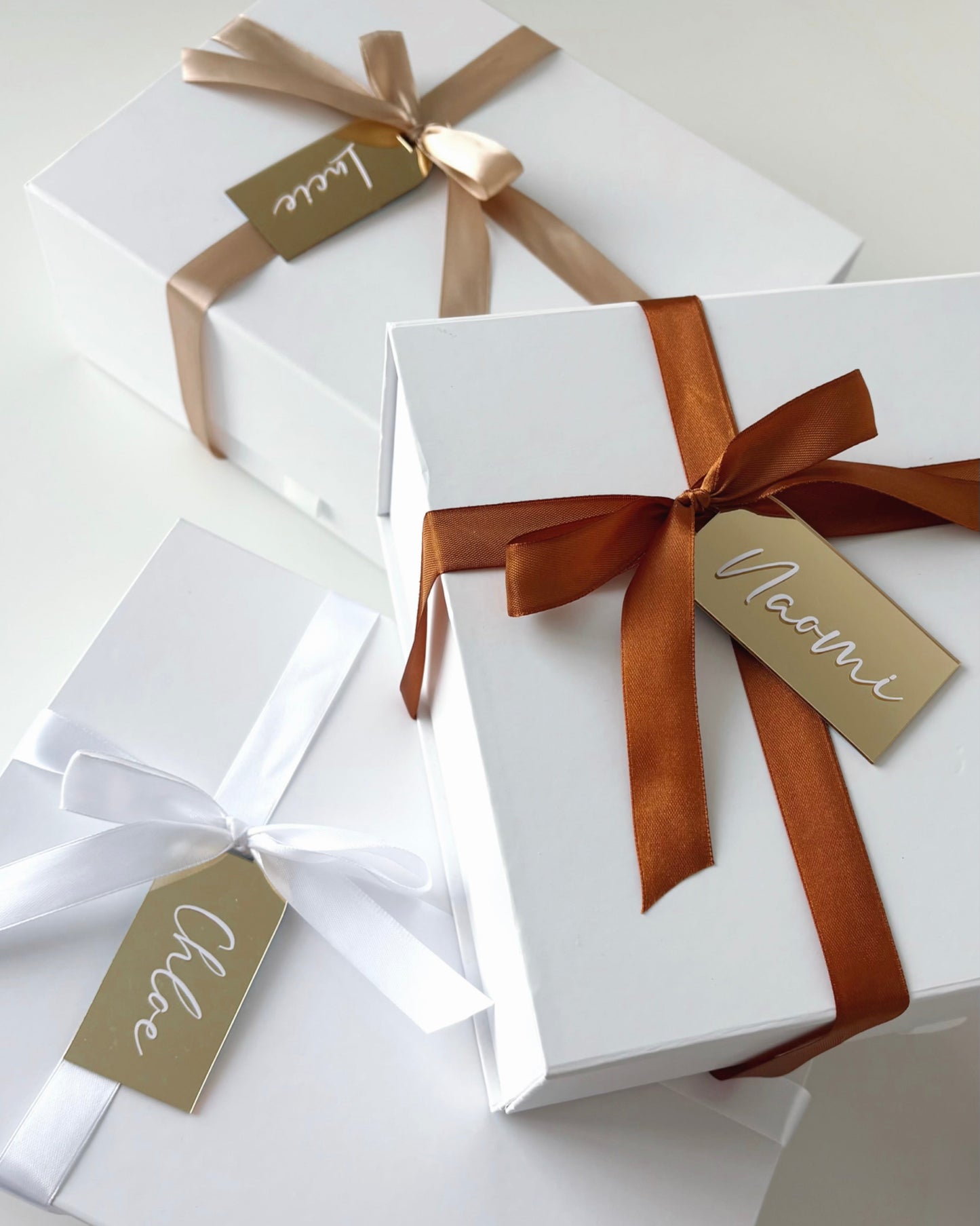 Personalised Proposal Box With Gold Tag