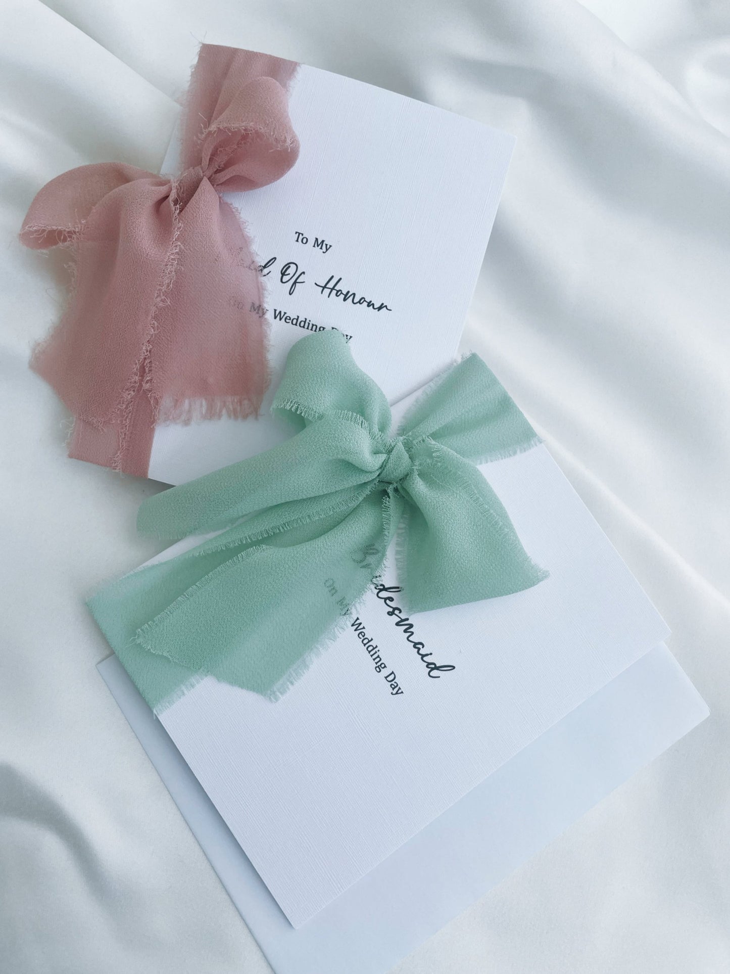 Wedding Day Note Cards For The Bridal Party