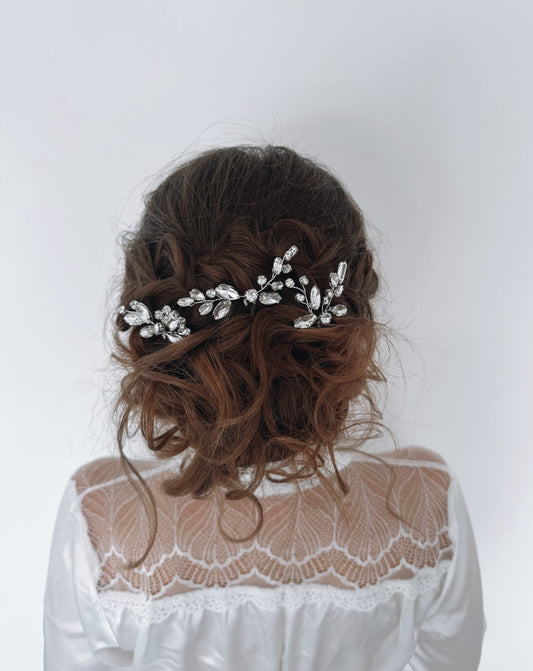 Elsie - Diamante Wedding Hair Piece