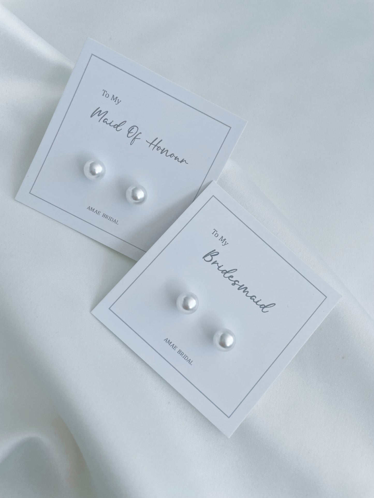 Bridesmaid Pearl Earrings