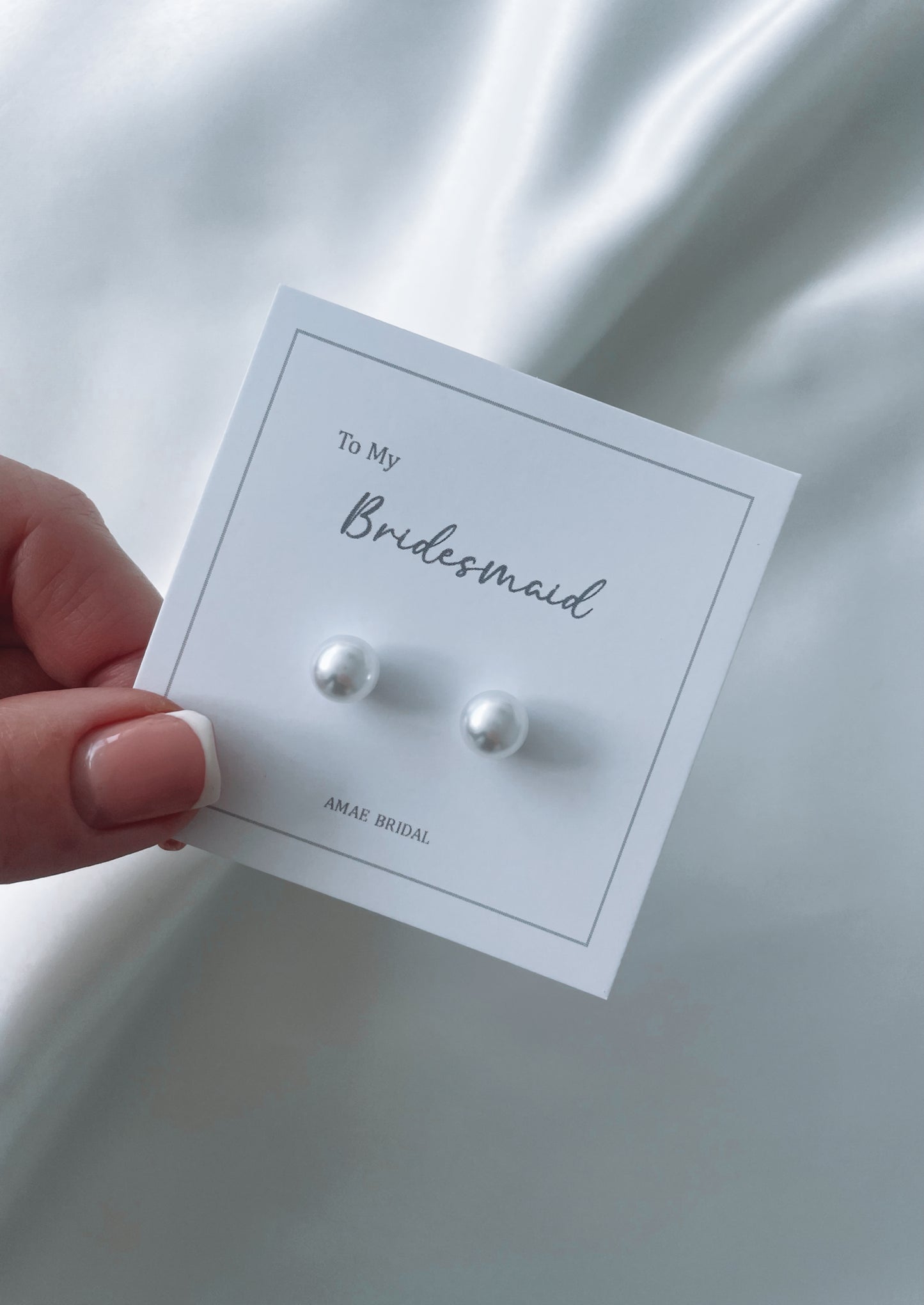 Bridesmaid Pearl Earrings