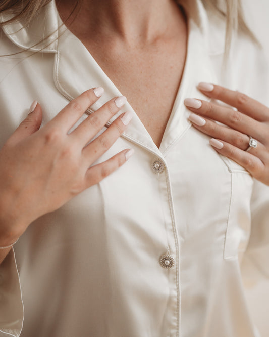 White Luxury Bridal Pyjamas