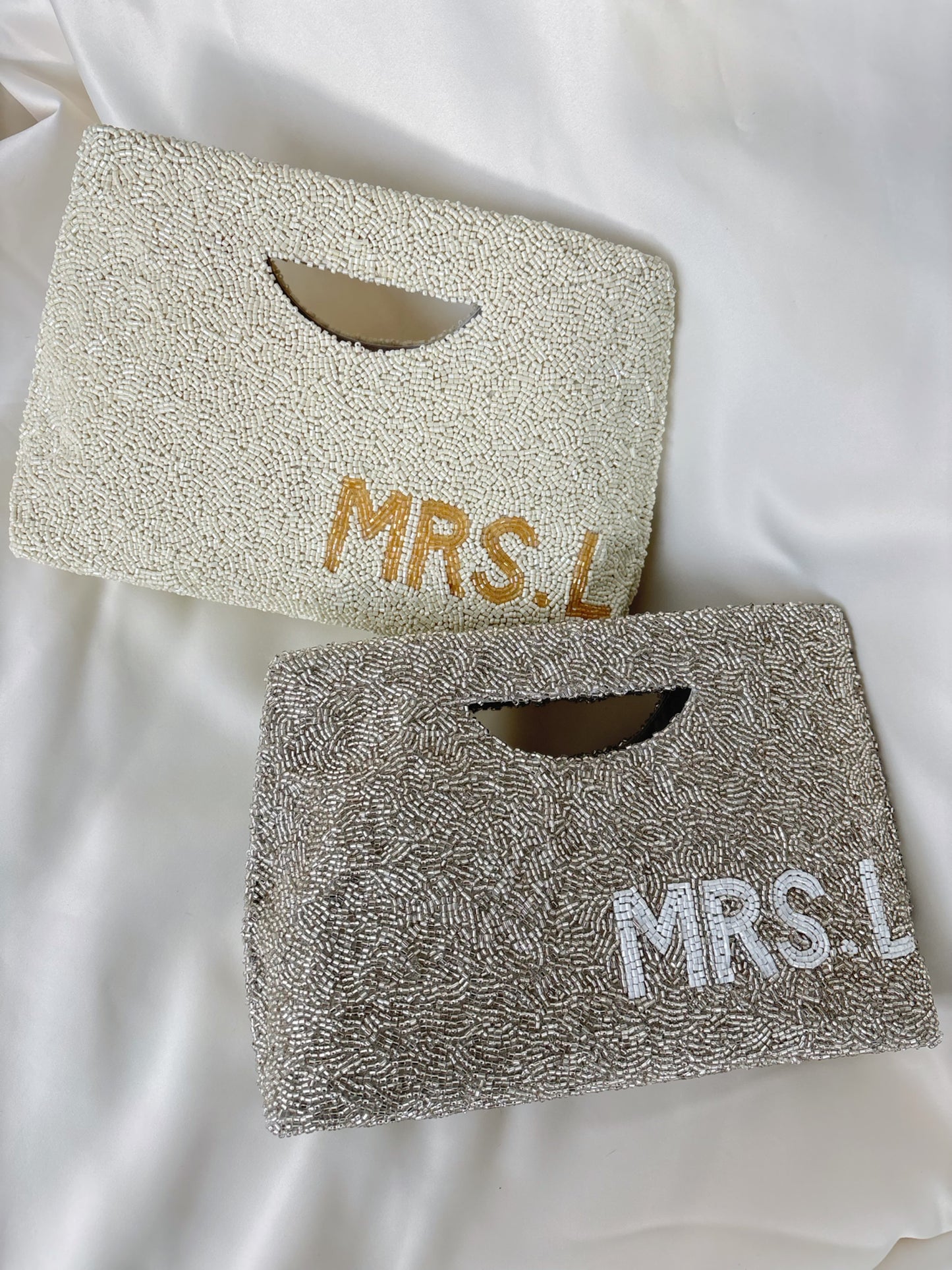 Personalised Beaded Bridal Baguette Bag