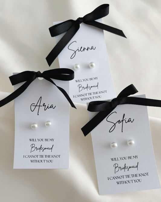 Personalised Pearl Earrings