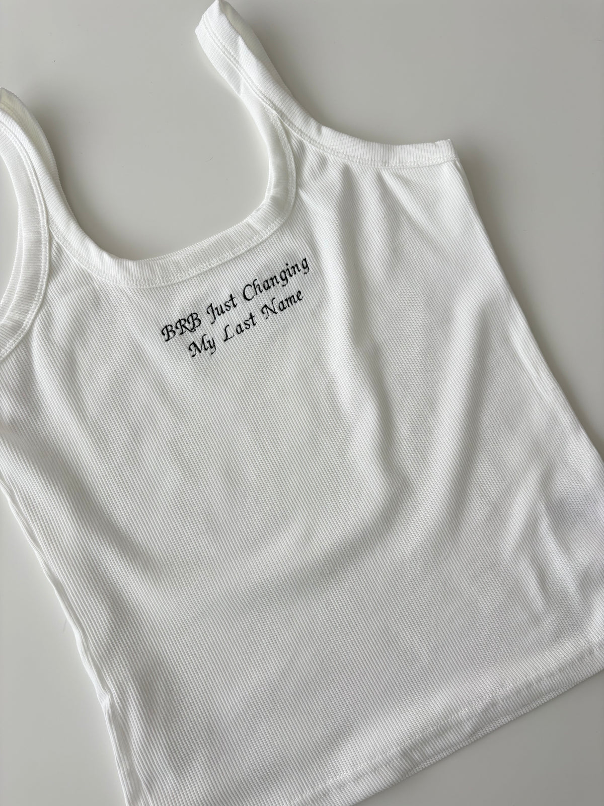 Bride Embroidered Tank Top