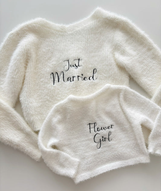 Personalised Embroidered Bridal Cardigan