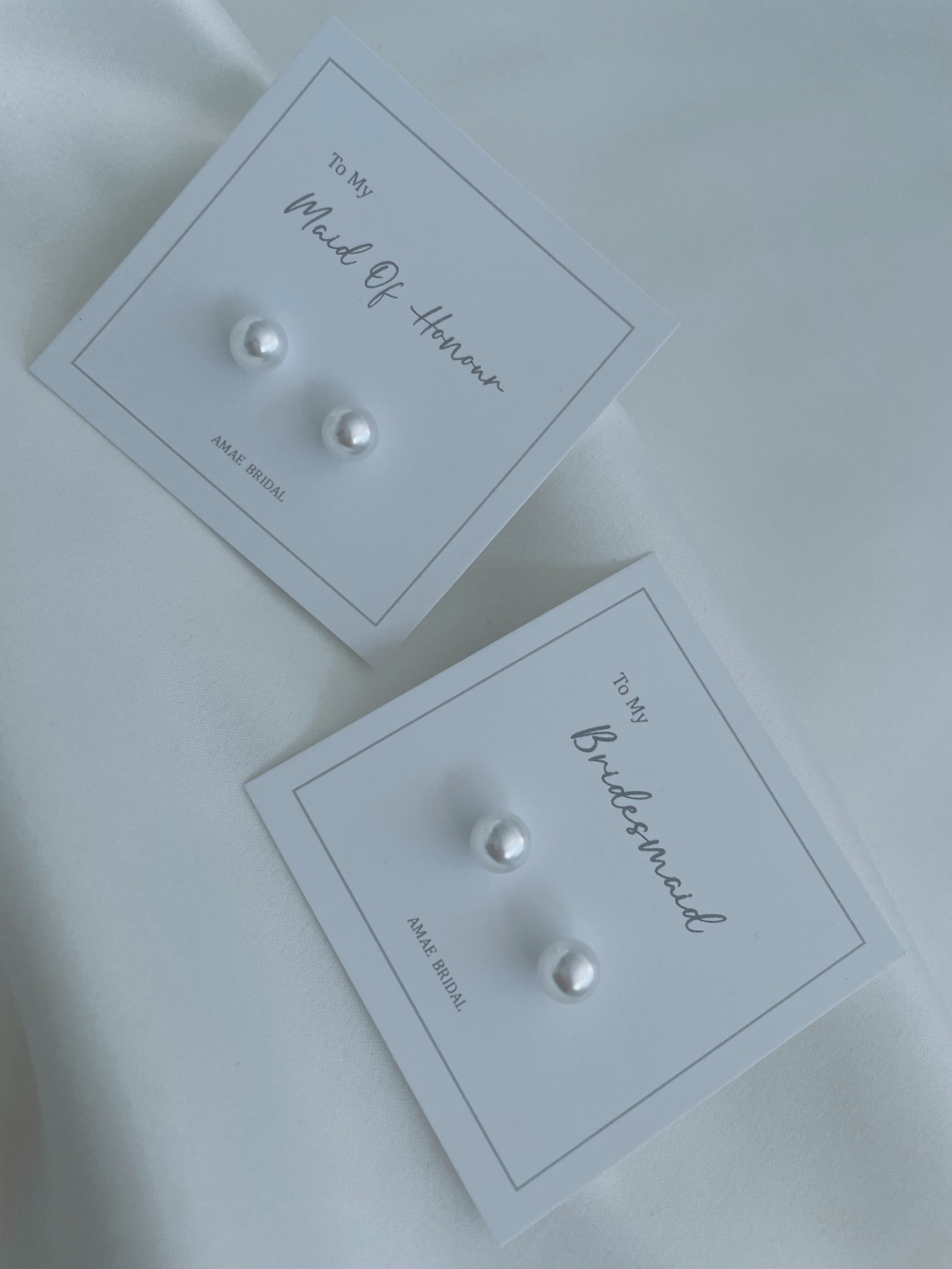 Bridesmaid Pearl Earrings