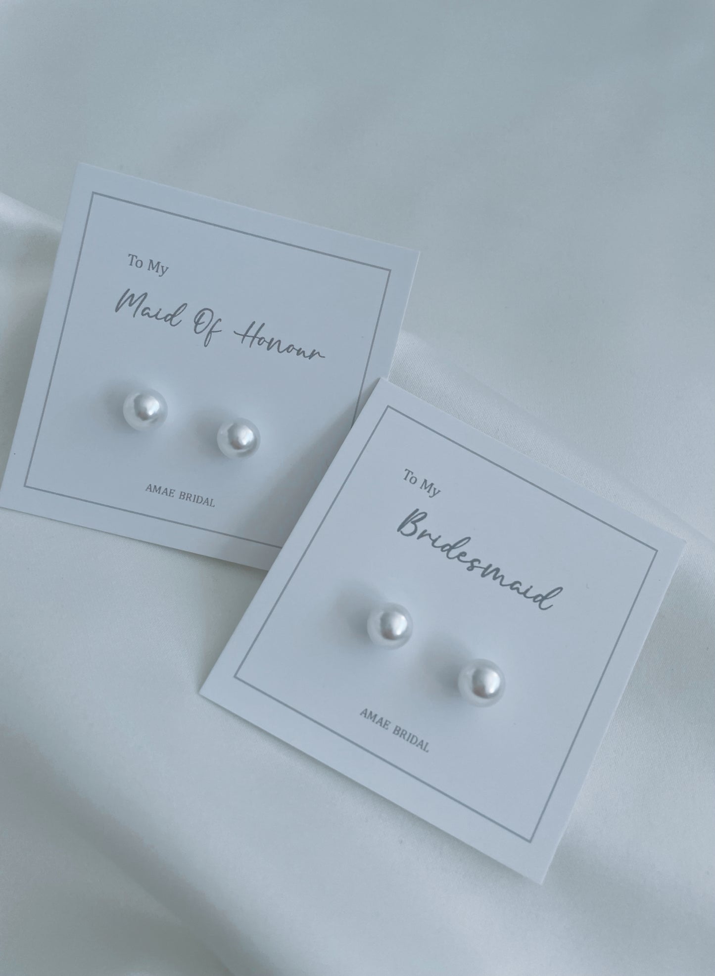 Bridesmaid Pearl Earrings