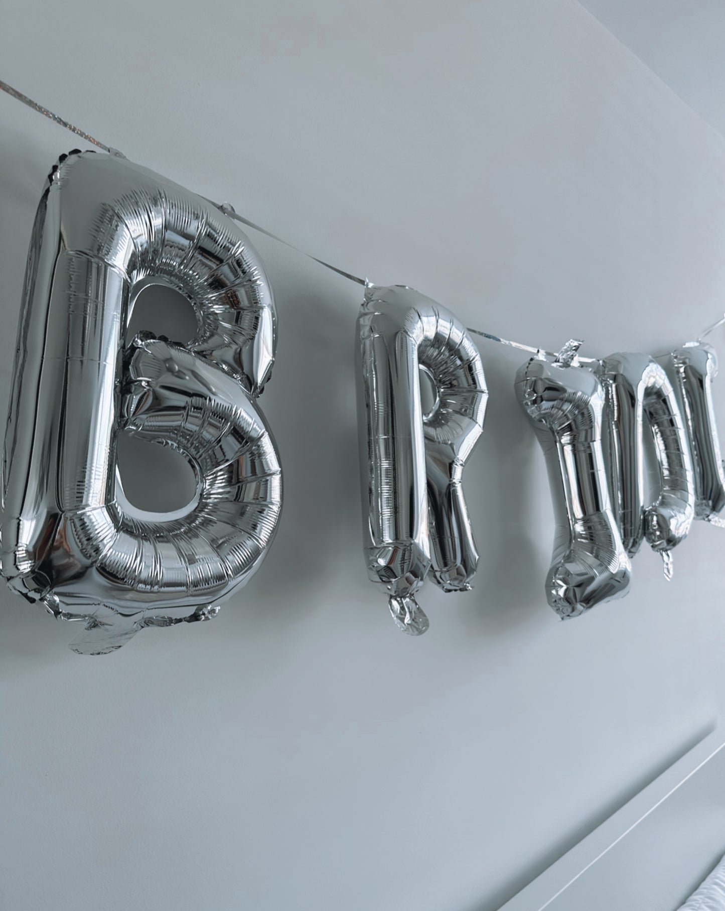 Silver Bride Balloons