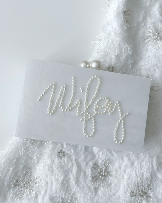 Wifey Pearl Box Bag