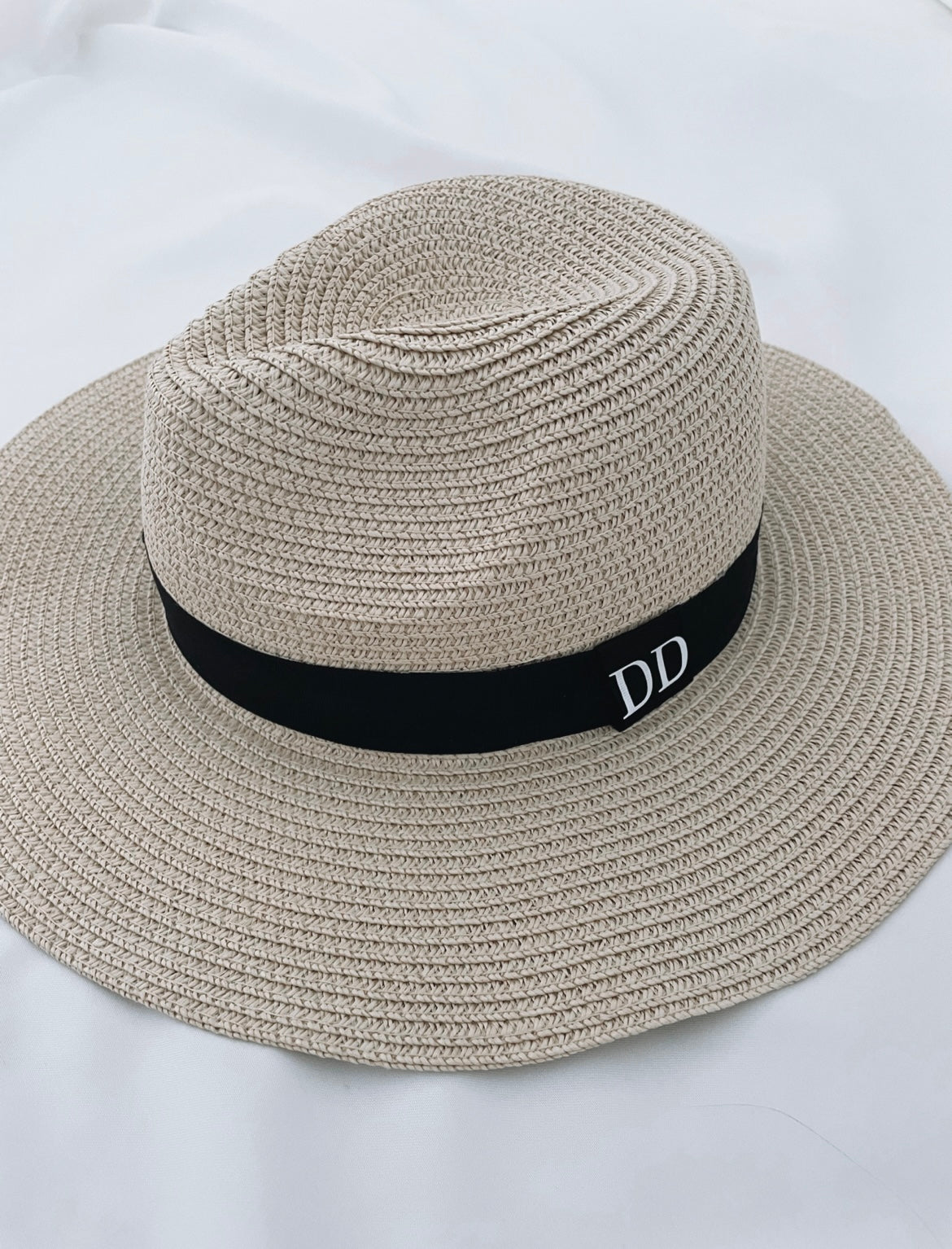 Personalised Fedora Straw Beach Hat