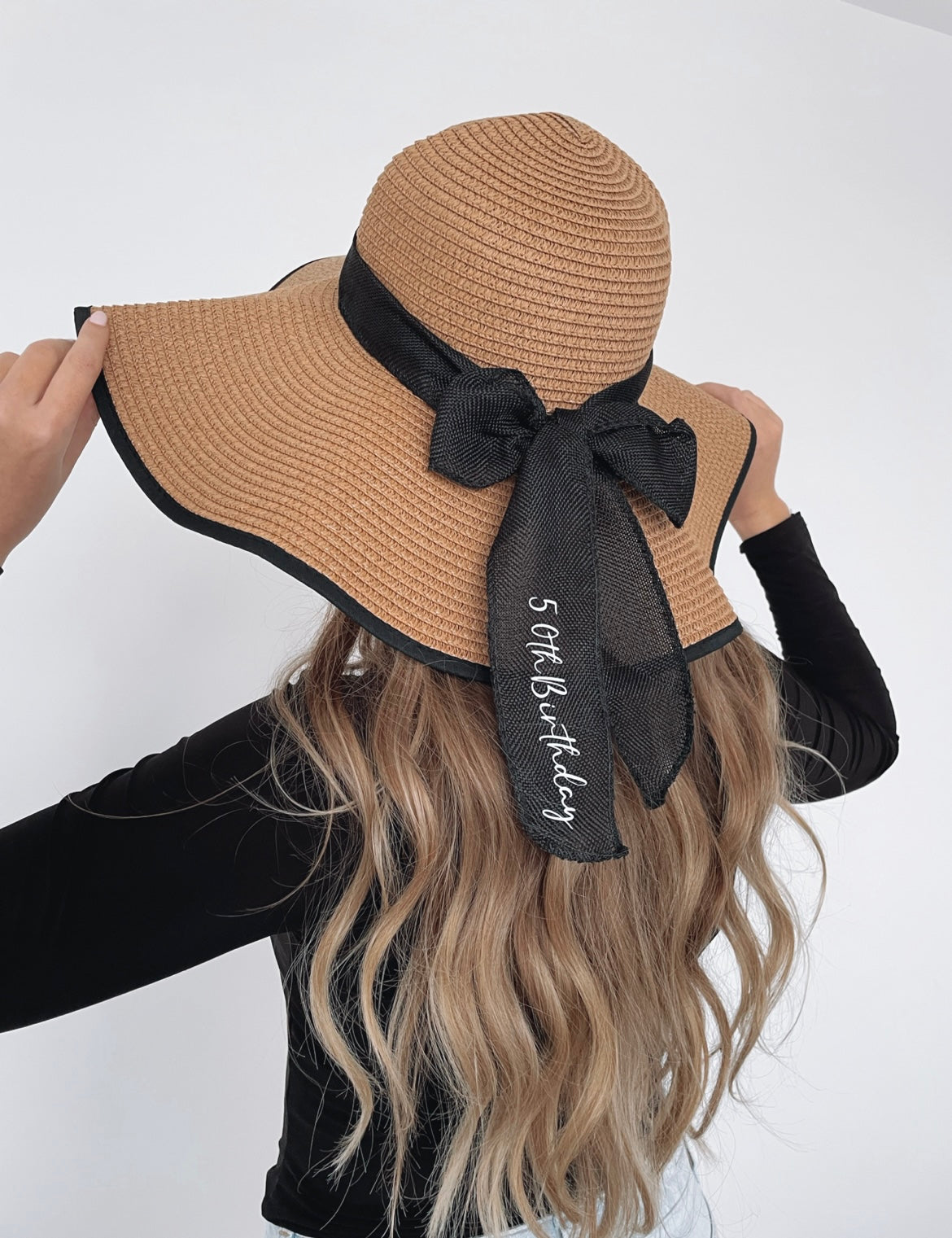 Personalised Straw Beach Hat