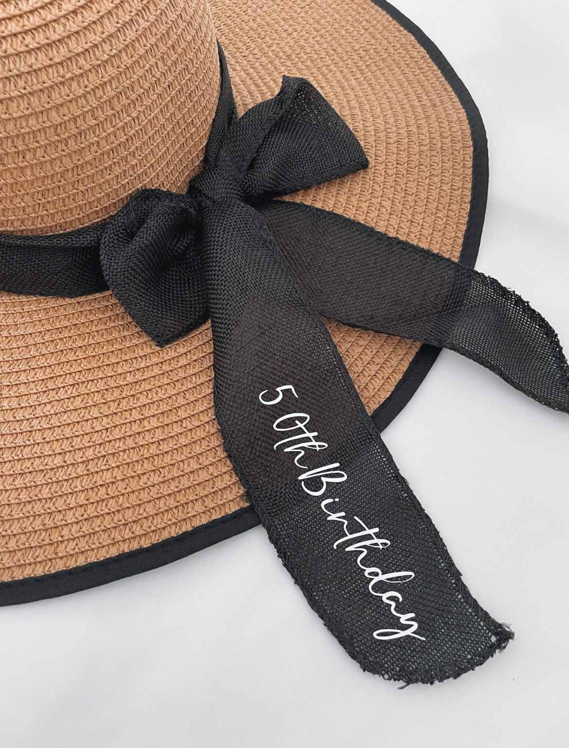 Personalised Straw Beach Hat