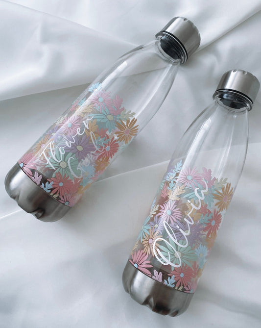Personalised Flower Water Bottle