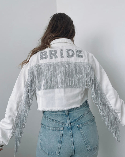 Tassel Denim Jacket - White