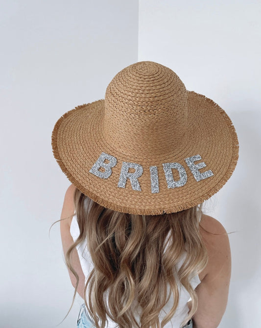 Personalised Diamante Straw Hat