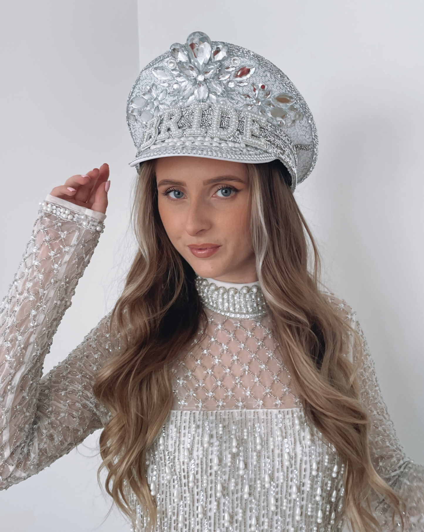 Diamante Bride Hat