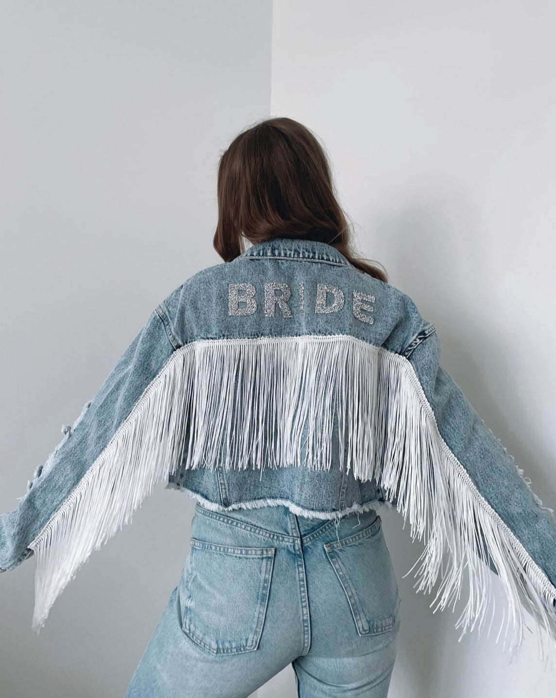 Tassel Denim Jacket - Blue