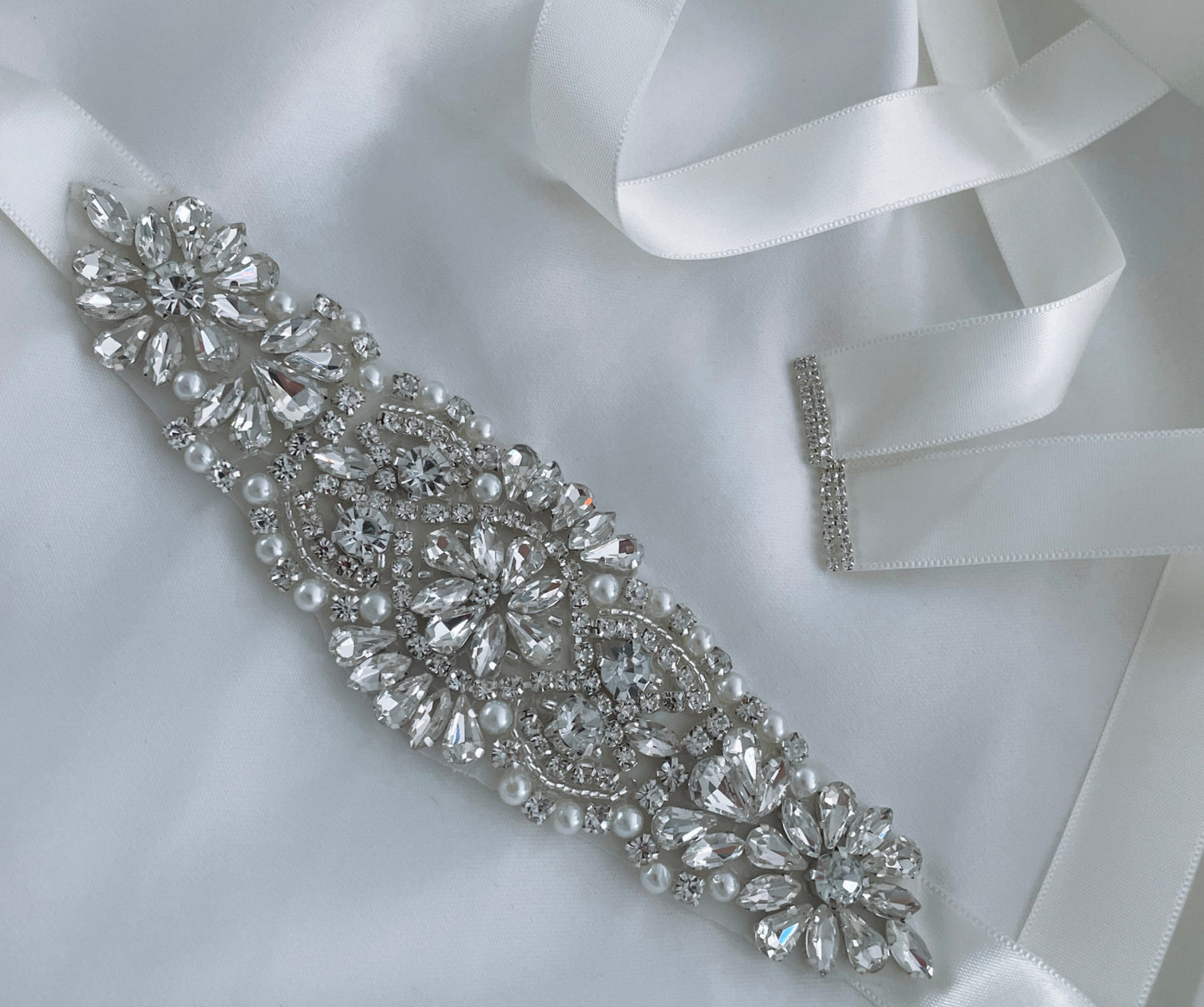 Diamond & Pearl Bridal Belt