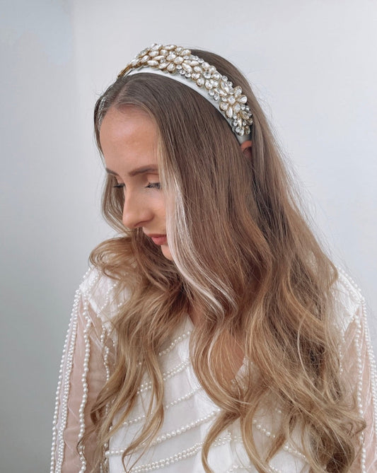 Silver and Gold Rhinestone Headband