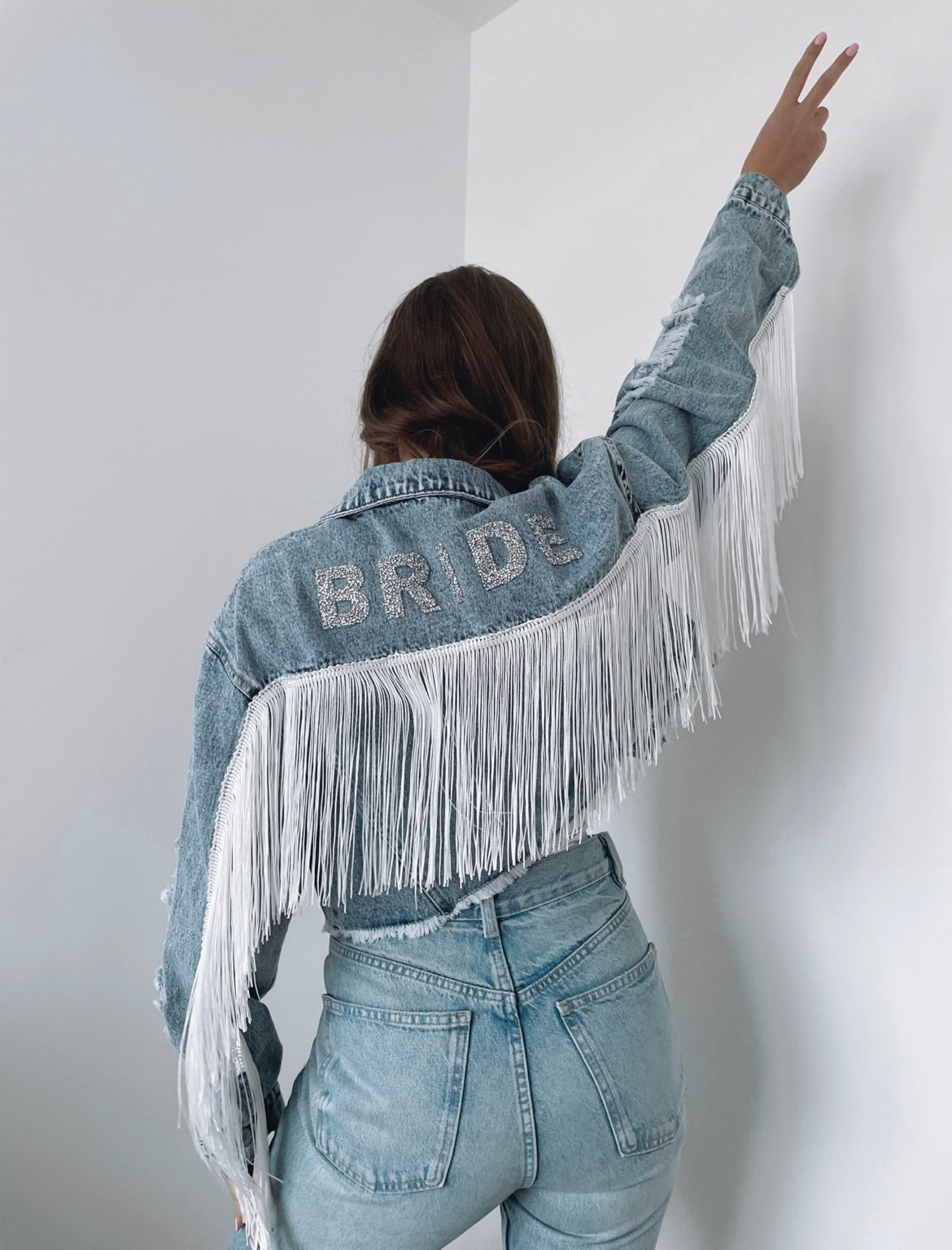 Tassel Denim Jacket - Blue