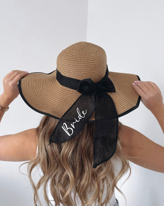 Personalised Straw Beach Hat